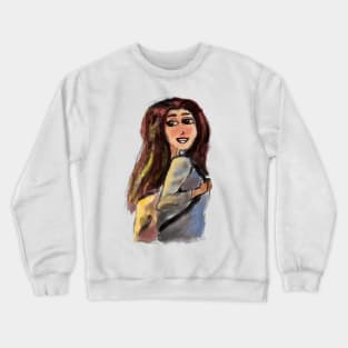 Cute Girl Crewneck Sweatshirt